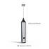 Electric Milk Frother Egg Beater 2-in-1 Type-C Charging 304 Stainless Steel 3-Speed Adjustable Dual Replaceable Heads 1500mAh Coffee Foaming Baking Artifact.*(Double-layer electric milk bubbler+egg beater+storage bracket +TypeC charging cable)