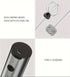 Electric Milk Frother Egg Beater 2-in-1 Type-C Charging 304 Stainless Steel 3-Speed Adjustable Dual Replaceable Heads 1500mAh Coffee Foaming Baking Artifact.*(Double-layer electric milk bubbler+egg beater+storage bracket +TypeC charging cable)