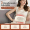 Smart Heating Abdominal Massager with Red Light & Moxa Therapy, 3 Intensity Levels, Forward/Reverse Kneading, for Waist Belly Back, Great Gift & Personal Use