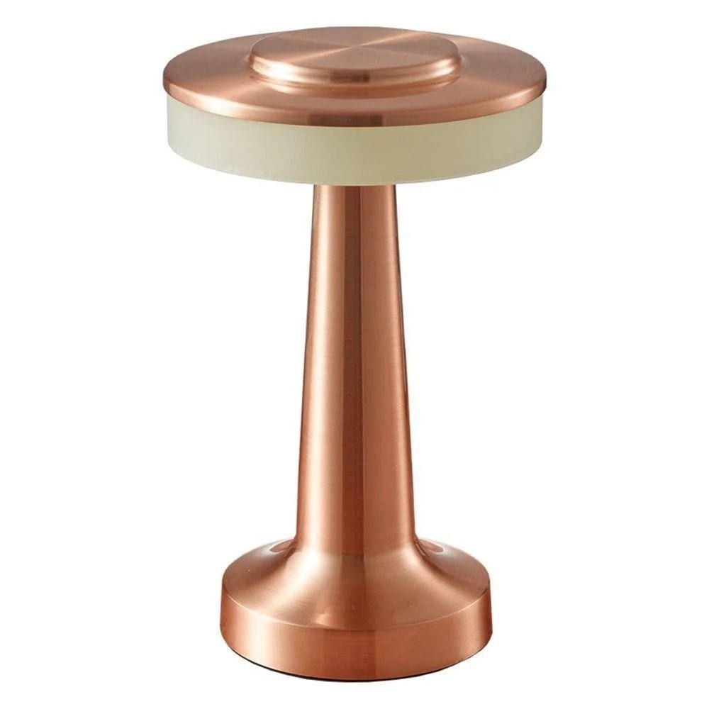 Restaurant, Bar & Cafe Ambiance Light: Luxury Metal Wireless Lamp, Touch Dimming, A Stylish Choice（bronze）