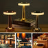Restaurant, Bar & Cafe Ambiance Light: Luxury Metal Wireless Lamp, Touch Dimming, A Stylish Choice（bronze）