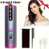 Automatic Hair Curler, Cordless Rechargeable Curling Iron with 6 Temp & Timer, Anti-Scald Portable Hair Curler for Travel(white )