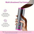 Automatic Hair Curler, Cordless Rechargeable Curling Iron with 6 Temp & Timer, Anti-Scald Portable Hair Curler for Travel(white )