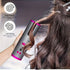 Automatic Hair Curler, Cordless Rechargeable Curling Iron with 6 Temp & Timer, Anti-Scald Portable Hair Curler for Travel(white )