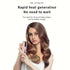 Automatic Hair Curler, Cordless Rechargeable Curling Iron with 6 Temp & Timer, Anti-Scald Portable Hair Curler for Travel(white )