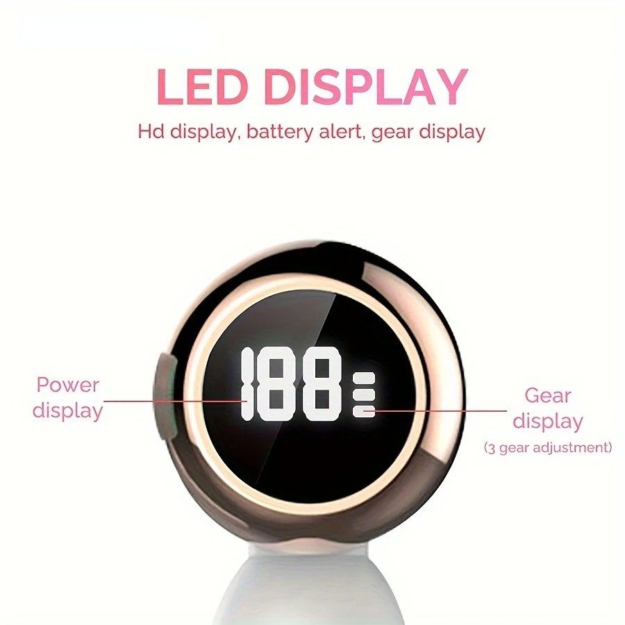 6-in-1 Electric Facial Cleanser, 3-Speed, LED Display(green)