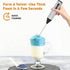 Electric Milk Frother Egg Beater 2-in-1 Type-C Charging Aluminum Alloy Body Dual Interchangeable Heads 1200mAh Coffee Foamer Mixer