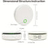 Mini Ozone Anion Purifier: 3 Modes Deodorize & Sterilize, 20dB Quiet, Compact & Portable, Multi-Scene Use.(white)