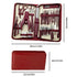 42-Piece Stainless Steel Manicure & Pedicure Set | Sharp & Rust-Resistant | Classic Leather Case, Perfect for Thick Toenails, Ideal Gift for Men & Women/wine red