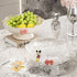 Light Luxury Floral Drainage Fruit Bowl, Petal-Shaped Pedestal Serving Tray, Large Capacity Snack & Home Décor(grey)