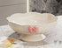 Light Luxury Floral Drainage Fruit Bowl, Petal-Shaped Pedestal Serving Tray, Large Capacity Snack & Home Décor(grey)