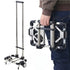 A4-Size Foldable Shopping Trolley, Stainless Steel, 25kg Load Capacity