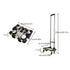 A4-Size Foldable Shopping Trolley, Stainless Steel, 25kg Load Capacity
