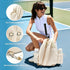 Tennis/Badminton/Squash Multi-Functional Backpack, 3-Way Carrying & Hidden Hook, Perfect for Court & Commute(BLACK)