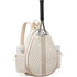 Tennis/Badminton/Squash Multi-Functional Backpack, 3-Way Carrying & Hidden Hook, Perfect for Court & Commute（white）