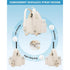 Tennis/Badminton/Squash Multi-Functional Backpack, 3-Way Carrying & Hidden Hook, Perfect for Court & Commute（white）