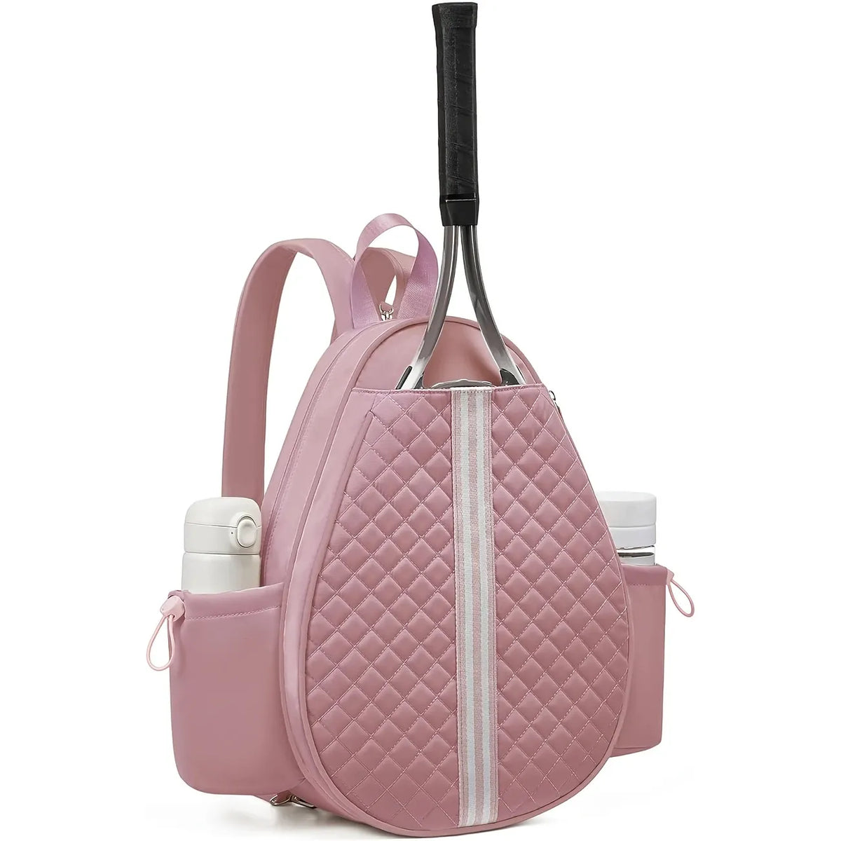 Tennis/Badminton/Squash Multi-Functional Backpack, 3-Way Carrying & Hidden Hook, Perfect for Court & Commute（white）