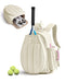 Versatile Tennis Backpack: 20L Large Capacity, Separate Shoe Compartment, All-in-One for Commuting & Training 🎾(beige)