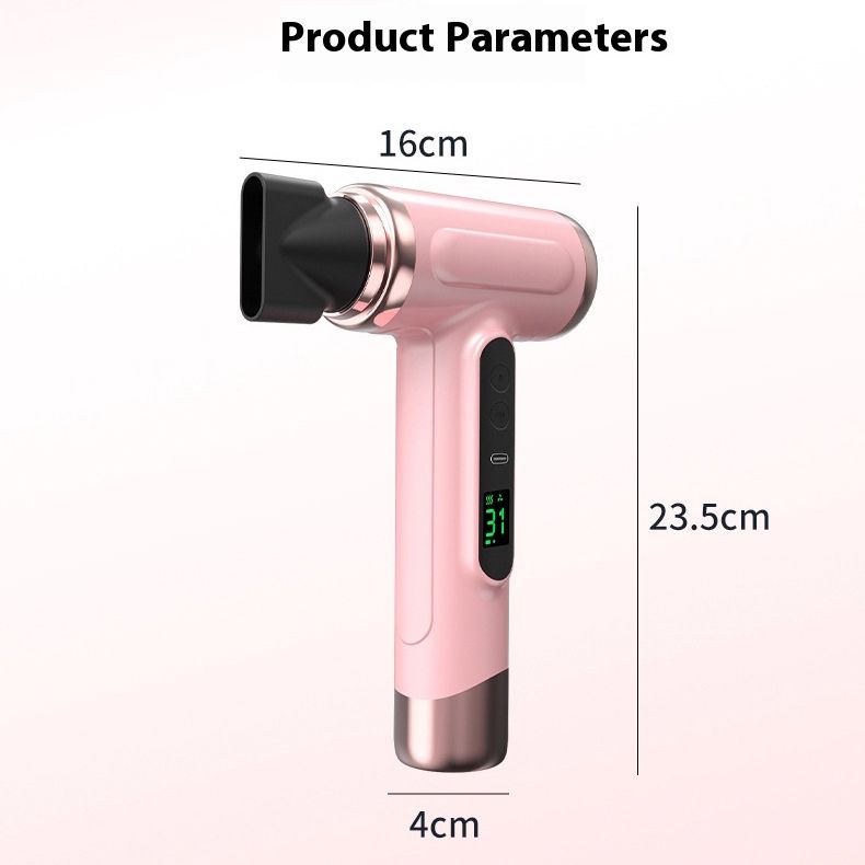 Wireless Ionic Hair Dryer: Portable, Rechargeable, Hot & Cold Air, Fast Drying — Perfect for Home, Travel & Dorm.*white