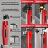 Heavy Duty Plumbing Wrench, 80mm Jaw, ABS Handle, Ideal for Narrow Areas(RED Insert card installation)