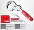 Heavy Duty Plumbing Wrench, 80mm Jaw, ABS Handle, Ideal for Narrow Areas(RED Insert card installation)