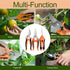 3-Piece Stainless Steel Garden Pruning Shears Set - Effortless Spring, Safety Lock, for Trimming, Harvesting & Plant Care（orange）