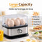 Multifunctional Stainless Steel Egg Cooker, 6-Egg Capacity, with Timer