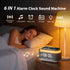 Alarm Clock 15W Wireless Charger Bluetooth Speaker FM Radio White Noise RGB Grey
