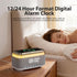 Alarm Clock 15W Wireless Charger Bluetooth Speaker FM Radio White Noise RGB Grey
