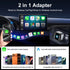 3 in 1 Wireless CarPlay and Android Auto Adapter Plug and Play Carplay Adapter