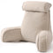 Cozy Reading Pillow with Arms for Bed, Perfect for Relaxing, Reading, Gaming, and More, 80*40*60cm (Beige Gray)