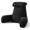 Versatile Reading Backrest Pillow for Bed, Sofa and Lounging at Home, 80*40*60cm (Dark Black)