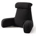Versatile Reading Backrest Pillow for Bed, Sofa and Lounging at Home, 80*40*60cm (Dark Black)