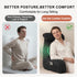 Versatile Reading Backrest Pillow for Bed, Sofa and Lounging at Home, 80*40*60cm (Dark Black)