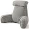 Comfortable Reading Pillow with Armrests for Bed & Sofa Relaxation, Gaming, and Lazy Days, 80*40*60cm (light gray)
