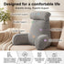 Comfortable Reading Pillow with Armrests for Bed & Sofa Relaxation, Gaming, and Lazy Days, 80*40*60cm (light gray)