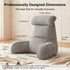 Comfortable Reading Pillow with Armrests for Bed & Sofa Relaxation, Gaming, and Lazy Days, 80*40*60cm (light gray)