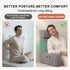 Comfortable Reading Pillow with Armrests for Bed & Sofa Relaxation, Gaming, and Lazy Days, 80*40*60cm (light gray)
