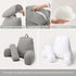 Comfortable Reading Pillow with Armrests for Bed & Sofa Relaxation, Gaming, and Lazy Days, 80*40*60cm (light gray)