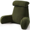 Bedrest Pillow with Arms for Reading, Gaming, Lounging on Bed or Couch, 80*40*60cm (olive green)