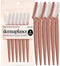 6pcsDermaplaning Razors for Facial Hair Removal & Gentle Exfoliation, Ideal for At-Home Skincare Routines (terracotta)