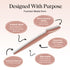6pcsDermaplaning Razors for Facial Hair Removal & Gentle Exfoliation, Ideal for At-Home Skincare Routines (terracotta)