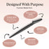 Dermaplaning Razors for Smooth Facial Hair Removal & Gentle Exfoliation for Home Beauty Routines (black)