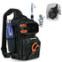 Sling Fishing Bag For Adventure Anglers - Ideal For Hiking, Kayaking, Fishing Trips (Dark Camouflage Black)