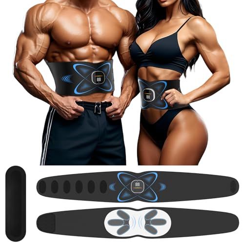Waist Massage Belt for Home, Office & On-the-Go Daily Muscle Relaxation (Black)