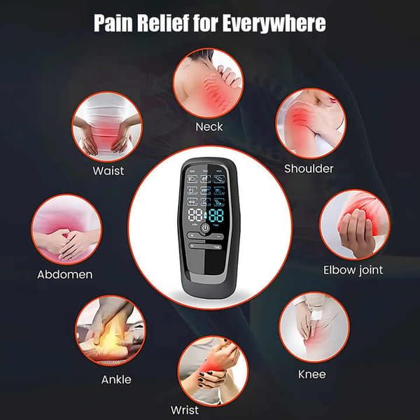Portable Full-Body Massage Device for Muscle Relaxation & Daily Pain Relief (Black)