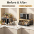 Kitchen Countertop Organizer Metal Drawer Storage Solid Hardwood Organizer - White - Size 01