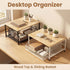 Kitchen Countertop Organizer Metal Drawer Storage Solid Hardwood Organizer - White - Size 01