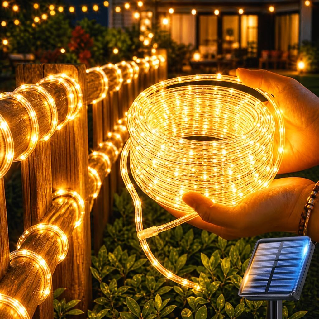 Solar LED String Lights Colorful Party Lights Outdoor Solar Fairy Lights - Multi - Size 10m