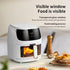 8L Air Fryer Digital Air Fryer Large Capacity Air Fryer Healthy Cooking - White - Size 01